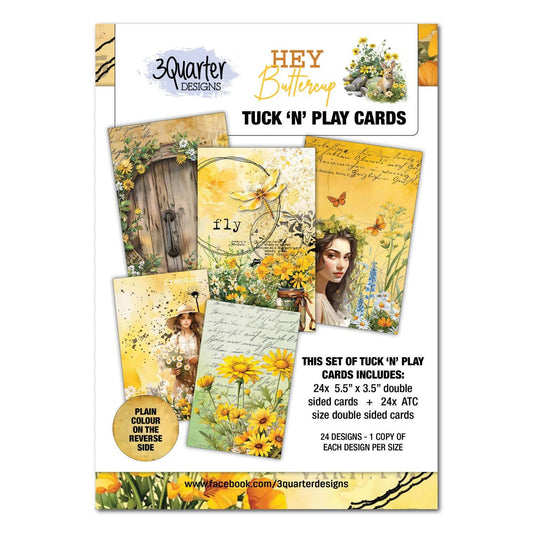 3Quarter Designs - Tuck 'n Play Cards - Hey Buttercup - The Crafty Kiwi