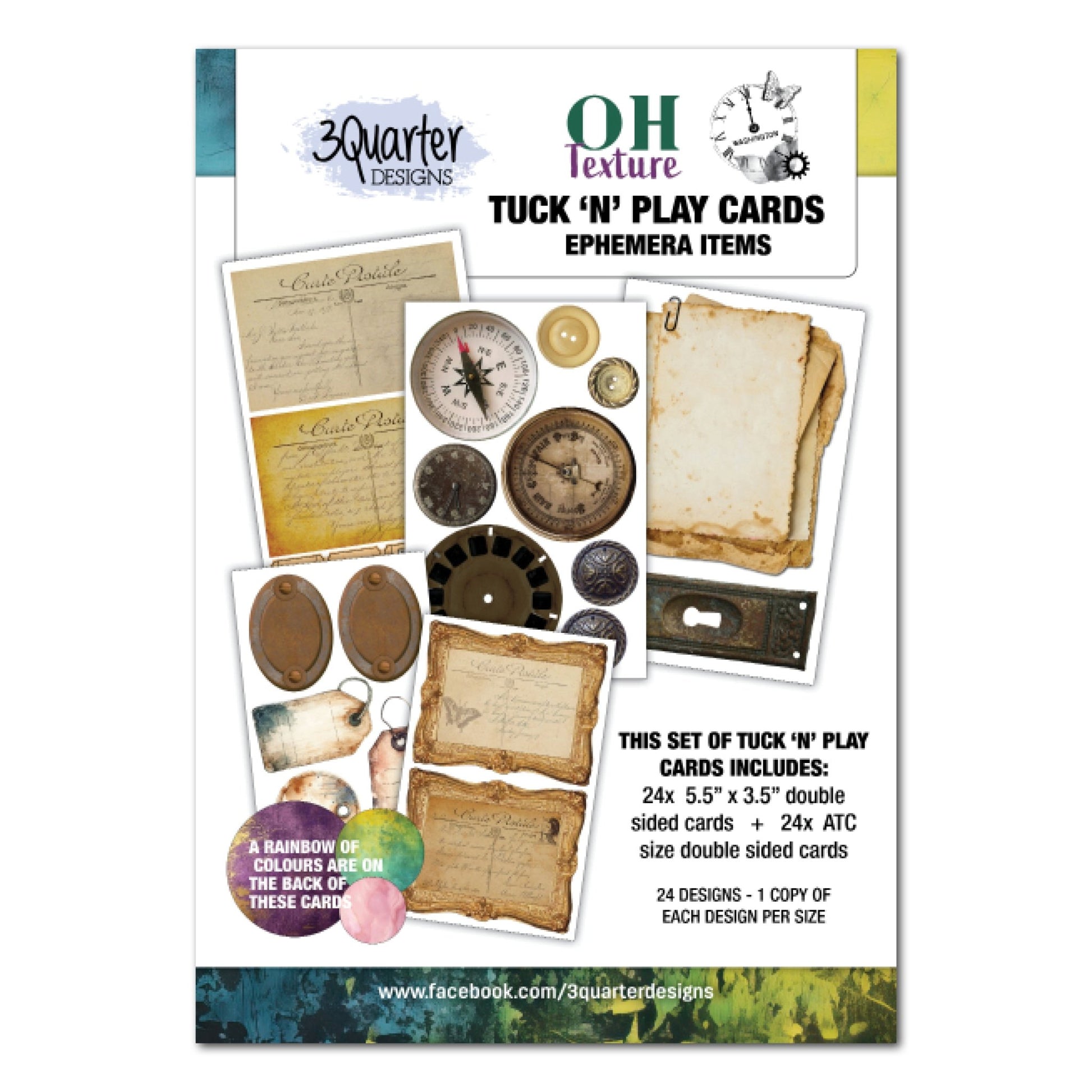 3Quarter Designs - Tuck 'n Play Cards - Oh Texture - The Crafty Kiwi