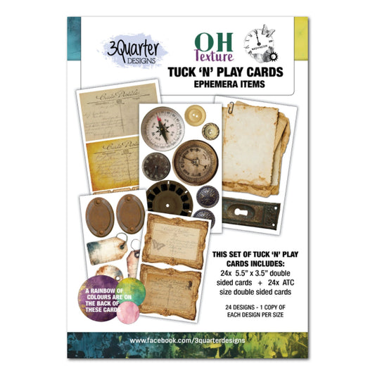 3Quarter Designs - Tuck 'n Play Cards - Oh Texture - The Crafty Kiwi