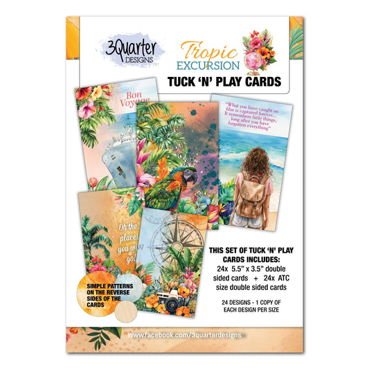 3Quarter Designs - Tuck 'n Play Cards - Tropic Excursion - The Crafty Kiwi