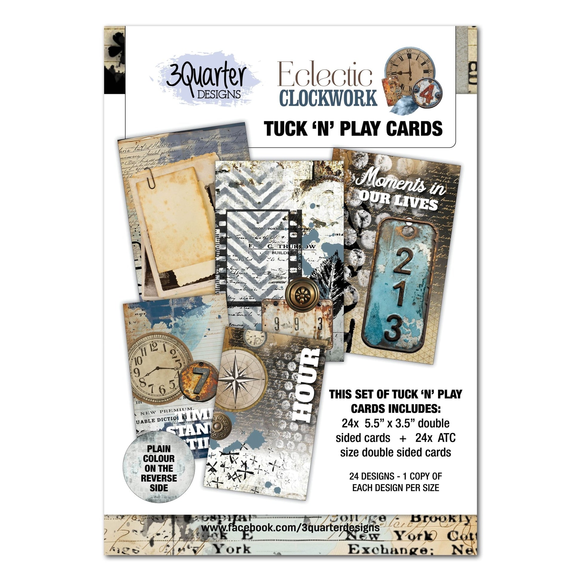 3Quarter Designs - Tuck 'n Play Eclectic Clockwork - The Crafty Kiwi
