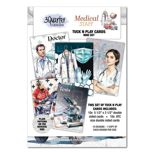 3Quarter Designs - Tuck 'n Play Medical Staff Mini Set - The Crafty Kiwi