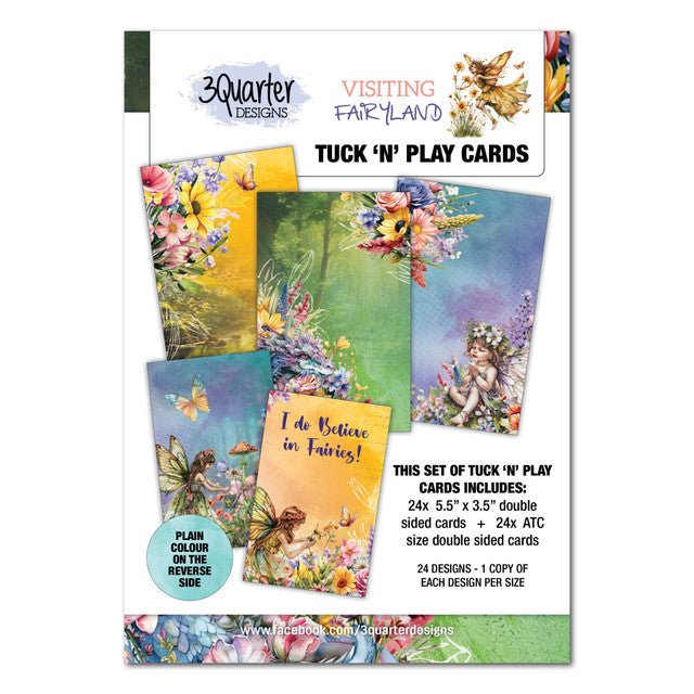 3Quarter Designs - Visiting Fairyland Tuck 'n Play Cards - The Crafty Kiwi