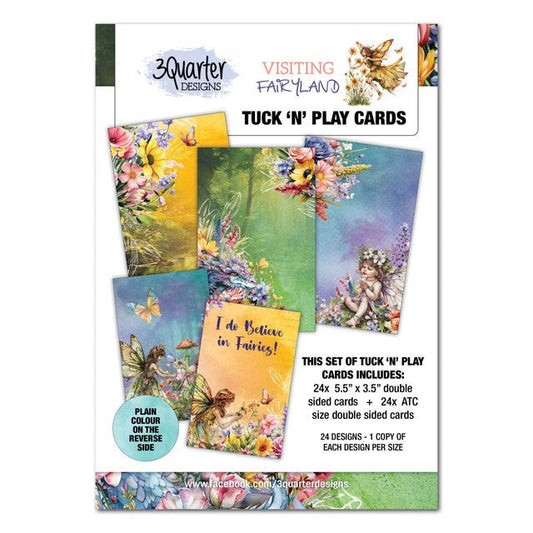 3Quarter Designs - Visiting Fairyland Tuck 'n Play Cards - The Crafty Kiwi