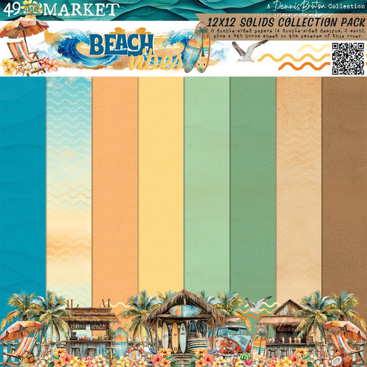 49 and Market - BEACH VIBES - 12x12 Solids Collection Pack - The Crafty Kiwi
