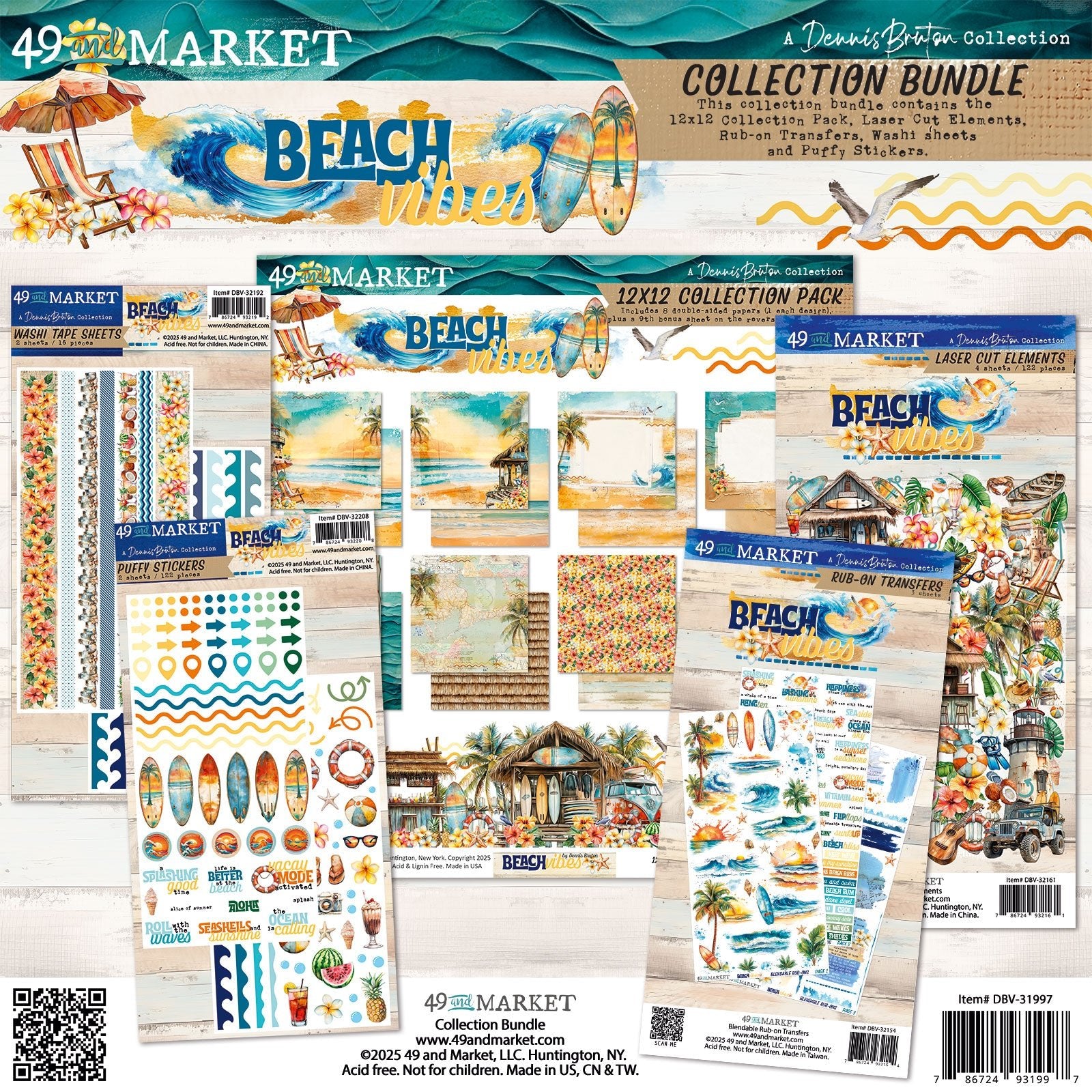 49 and Market - BEACH VIBES - Collection Bundle - The Crafty Kiwi