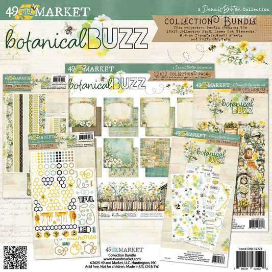 49 and Market - BOTANICAL BUZZ - 12x12 Collection Bundle - The Crafty Kiwi