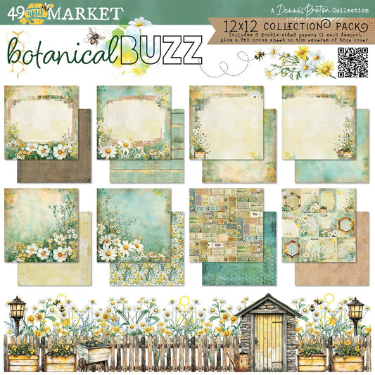 49 and Market - BOTANICAL BUZZ - 12x12 Collection Pack - The Crafty Kiwi