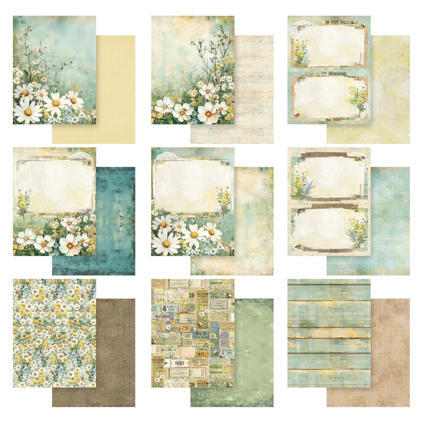 49 and Market - BOTANICAL BUZZ - 6x8 Collection Pack - The Crafty Kiwi