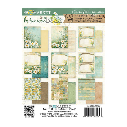 49 and Market - BOTANICAL BUZZ - 6x8 Collection Pack - The Crafty Kiwi