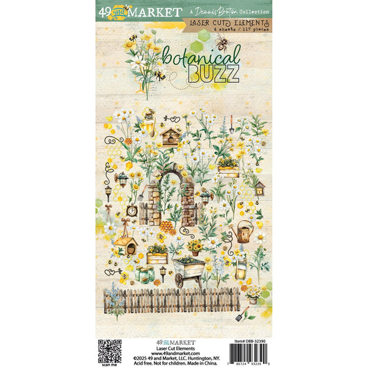 49 and Market - BOTANICAL BUZZ - Laser Cut Element Set - The Crafty Kiwi
