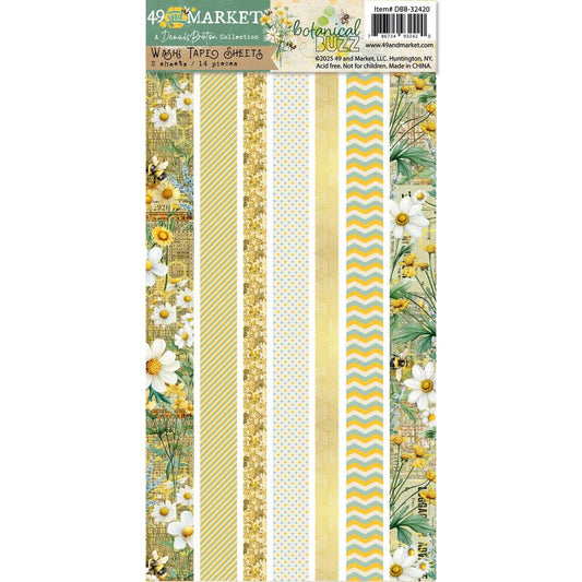 49 and Market - Botanical Buzz - Washi Tape Sheets - The Crafty Kiwi