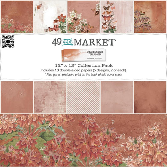 49 and Market - COLOR SWATCH: TERRACOTTA - 12x12 Collection Pack - The Crafty Kiwi