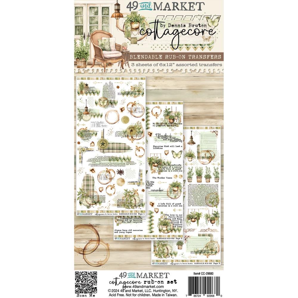 49 and Market - COTTAGECORE - Blendable Rub - Ons 6x12 - The Crafty Kiwi