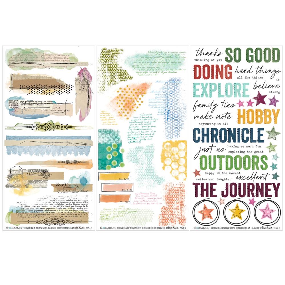 49 And Market - Curiosities in Willow Grove Blendable Rub - on Transfers - The Crafty Kiwi