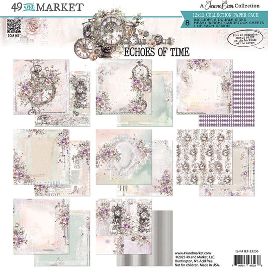 49 and Market - ECHOES OF TIME - 12 x12 Collection Pack - The Crafty Kiwi