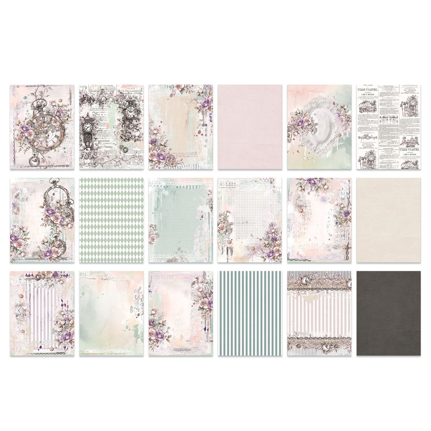49 and Market - ECHOES OF TIME - 6x8 Collection Pack - The Crafty Kiwi