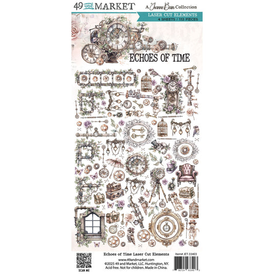49 and Market - ECHOES OF TIME - Laser Cut Elements - The Crafty Kiwi