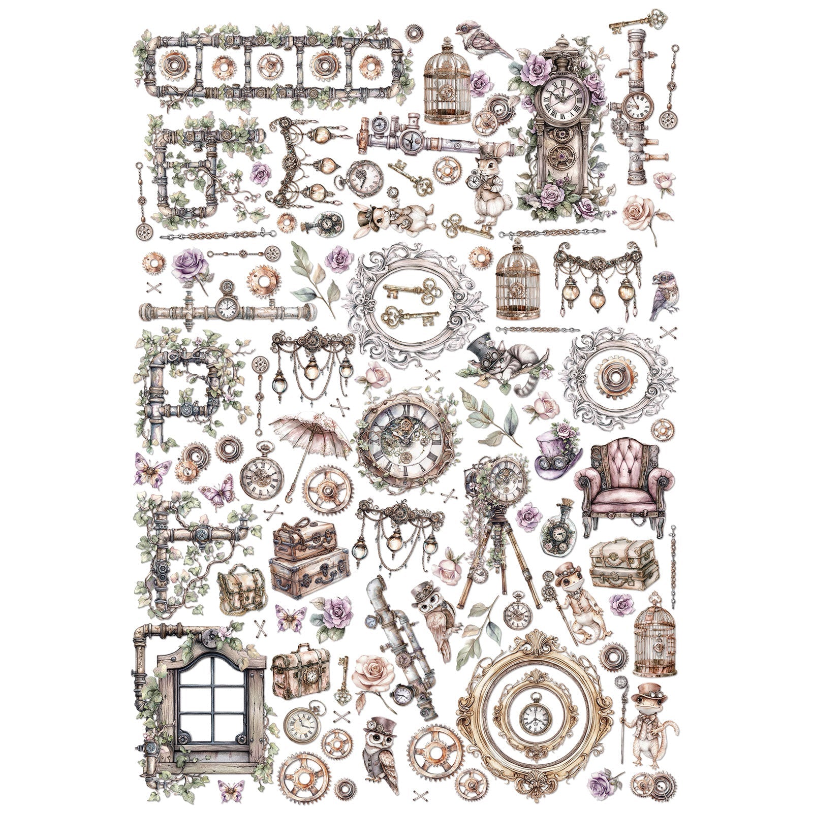 49 and Market - ECHOES OF TIME - Laser Cut Elements - The Crafty Kiwi