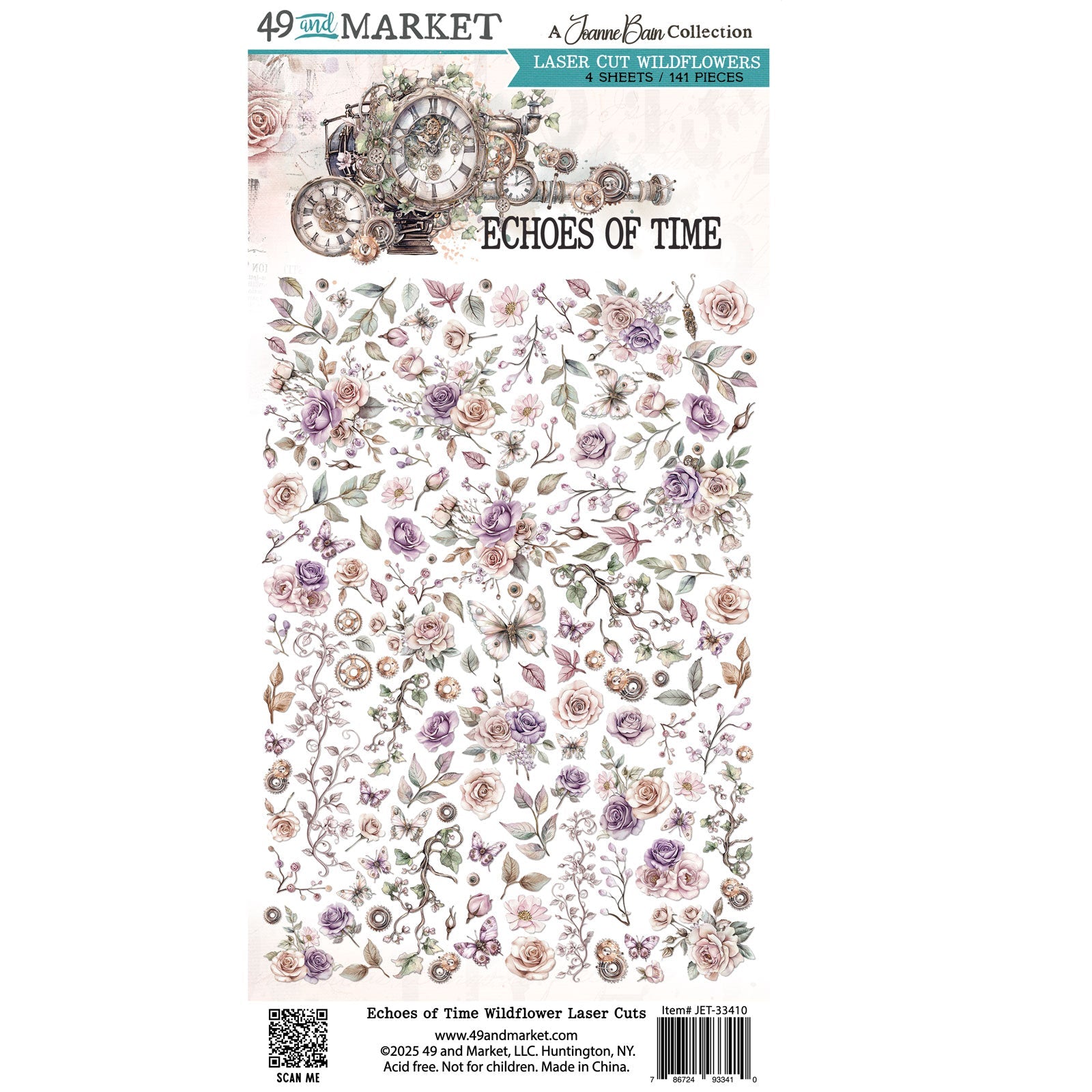 49 and Market - ECHOES OF TIME - Laser Cut Wildflowers - The Crafty Kiwi
