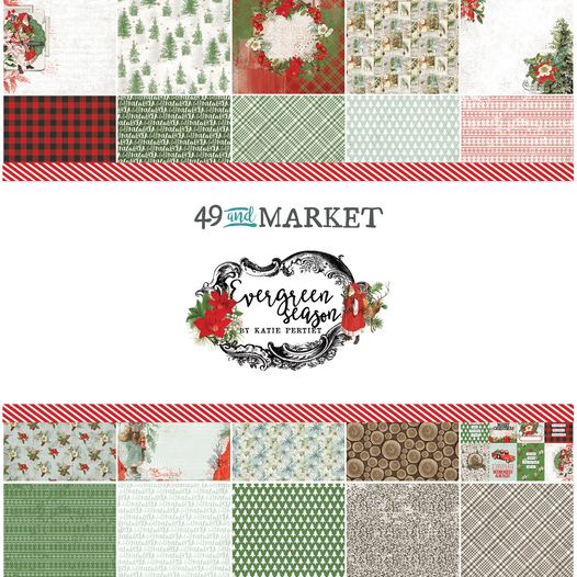 49 and Market - EVERGREEN SEASON - 12x12 Collection Pack – The Crafty Kiwi