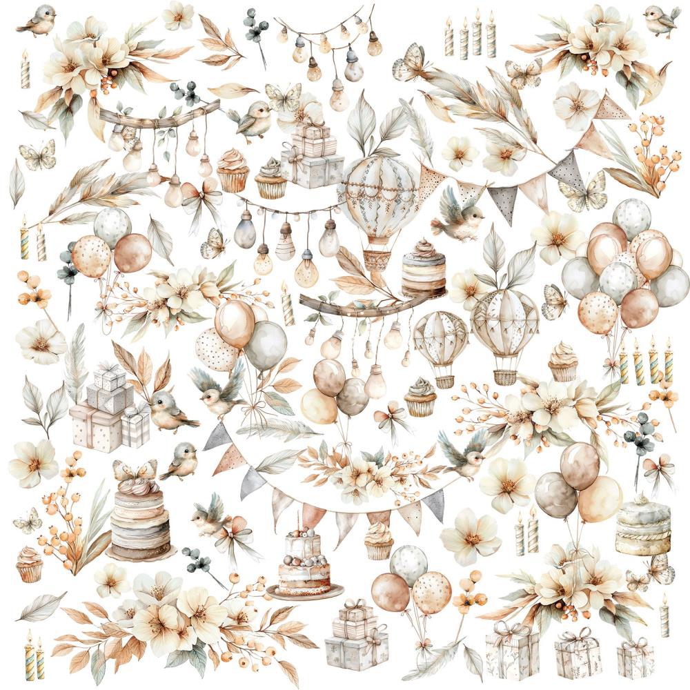 49 and Market - LITTLE CELEBRATIONS - Laser Cut Outs - Elements - The Crafty Kiwi