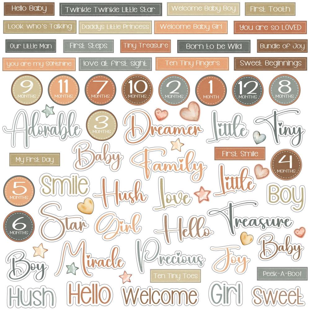 49 and Market - LITTLE DREAMERS - Chipboard Set - The Crafty Kiwi