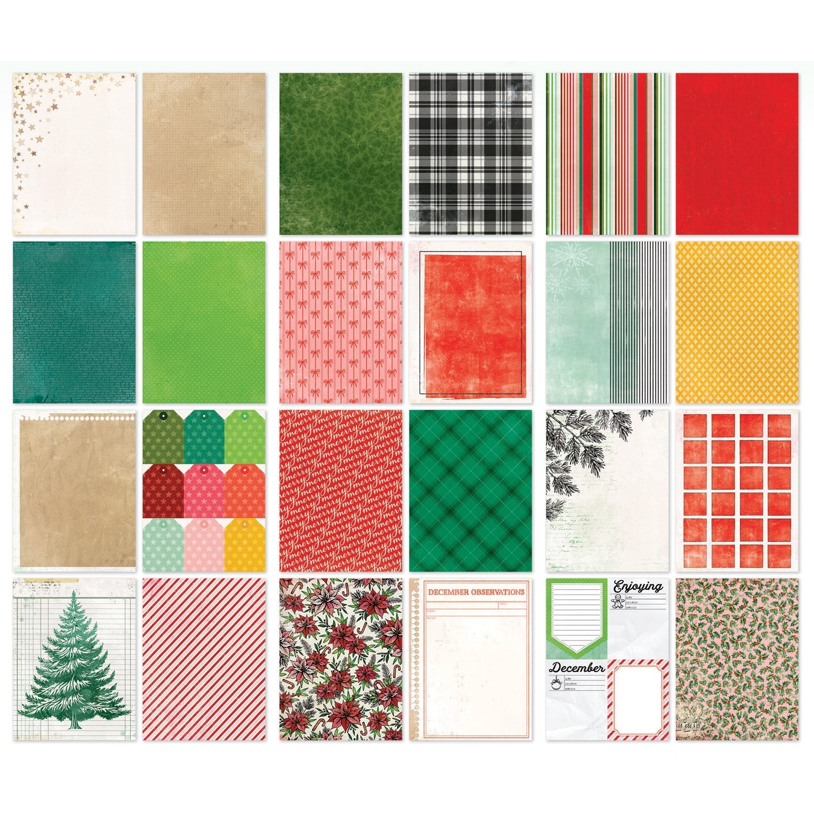 49 and Market - MISTLETOE AND MEMORIES - 6x8" Paper Pack - The Crafty Kiwi