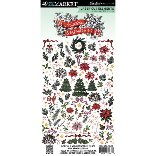49 and Market - MISTLETOE AND MEMORIES - Laser Cut Outs - Foliage - The Crafty Kiwi