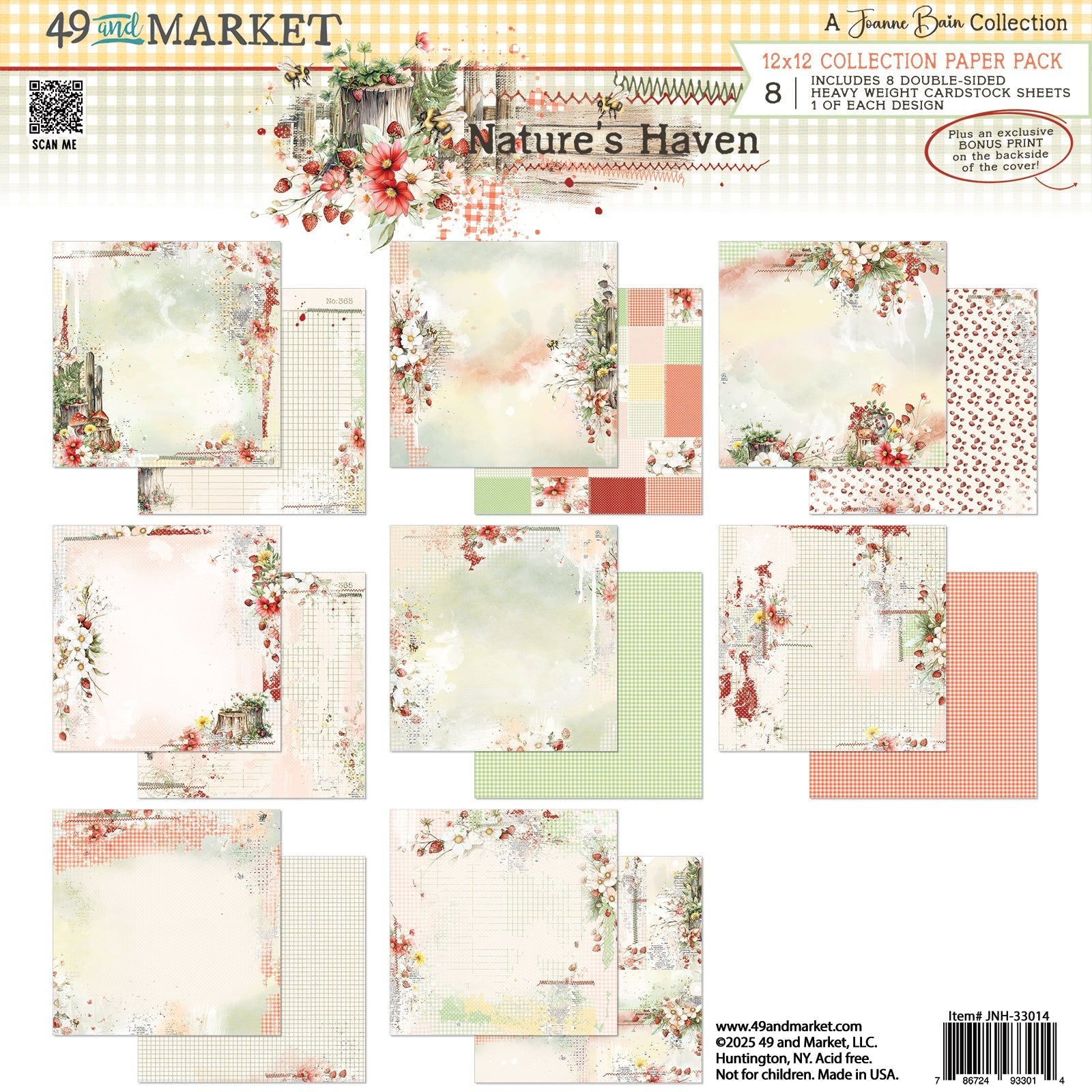 49 and Market - NATURE'S HAVEN - 12x12 Collection Pack - The Crafty Kiwi