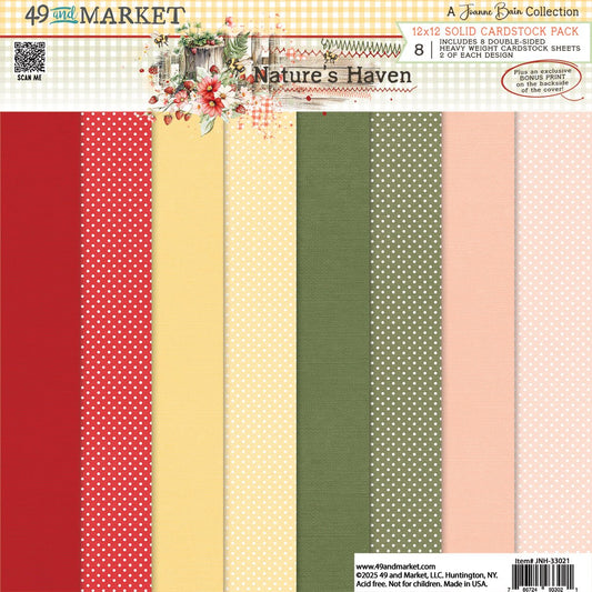 49 and Market - NATURE'S HAVEN - 12x12 Solids Collection Pack - The Crafty Kiwi