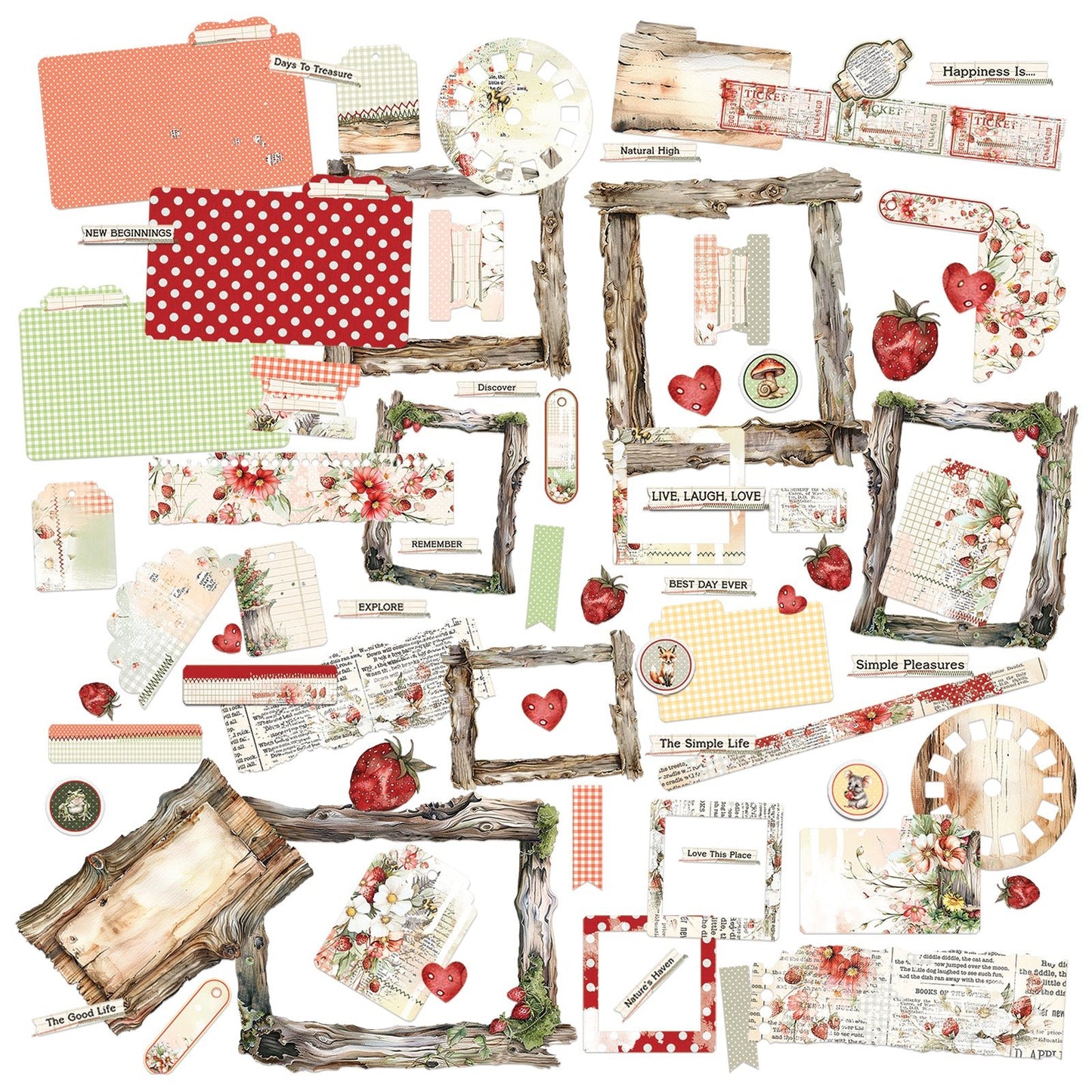 49 and Market - NATURE'S HAVEN - Die - Cut Elements - The Crafty Kiwi