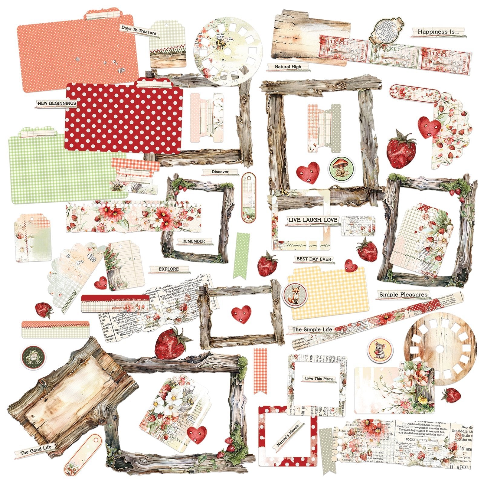 49 and Market - NATURE'S HAVEN - Die - Cut Elements - The Crafty Kiwi