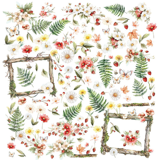 49 and Market - NATURE'S HAVEN - Laser Cut Outs - Wildflower - The Crafty Kiwi