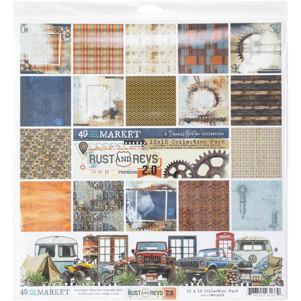 49 And Market - RUST & REVS 2.0 - 12x12 Collection Pack - The Crafty Kiwi