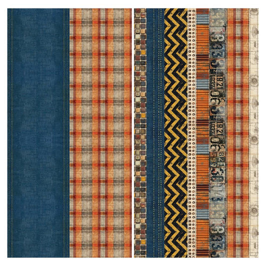 49 And Market - RUST & REVS 2.0 - Fabric Tape Sheet Set - The Crafty Kiwi