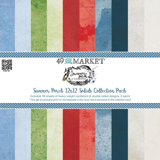 49 and Market - SUMMER PORCH - 12x12 Solids Collection Pack - The Crafty Kiwi