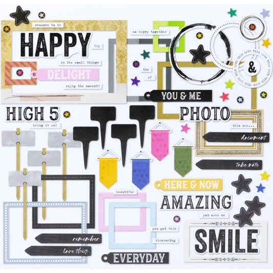 49 And Market - THE FLOWER EMPORIUM - Chipboard Basics - The Crafty Kiwi