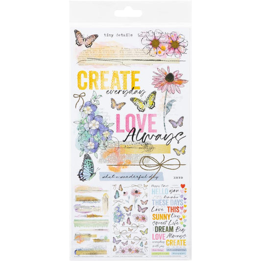 49 And Market - THE FLOWER EMPORIUM - Rub - On Transfer Set - Essentials - The Crafty Kiwi