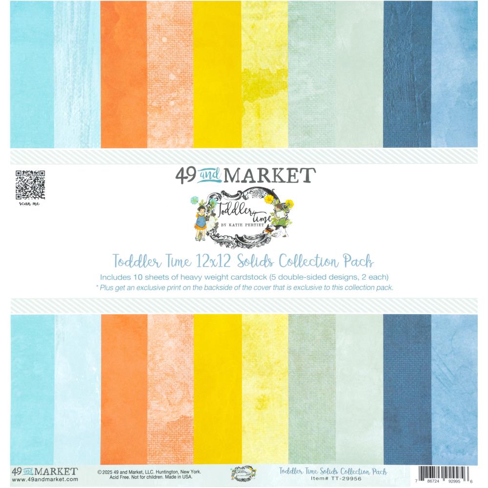 49 and Market - TODDLER TIME - 12x12 Solids Collection Pack - The Crafty Kiwi