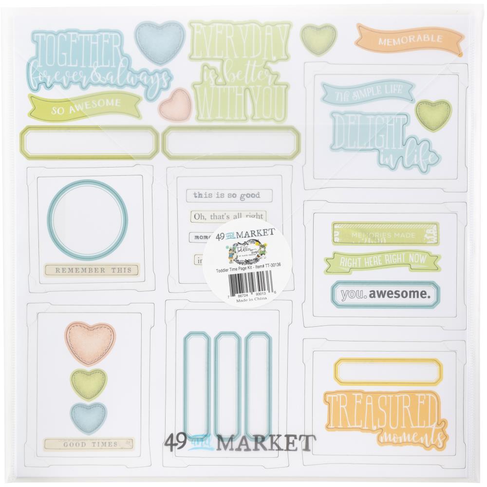 49 and Market - TODDLER TIME - Page Kit - The Crafty Kiwi