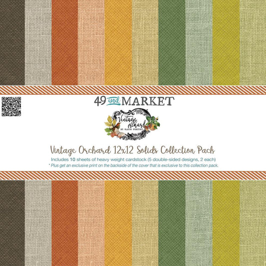 49 and Market - VINTAGE ORCHARD - 12x12 Solids Collection Pack - The Crafty Kiwi