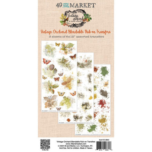 49 and Market - VINTAGE ORCHARD - Rub - On Transfer Set - Blendable - The Crafty Kiwi