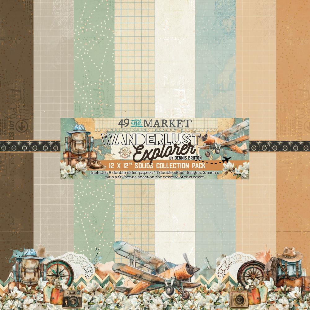49 and Market - WANDERLUST EXPLORER - 12x12 Solids Collection Pack - The Crafty Kiwi