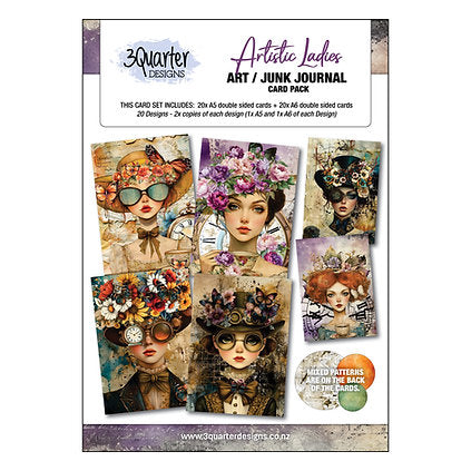 3Quarter Designs - Artistic Ladies Journal Cards
