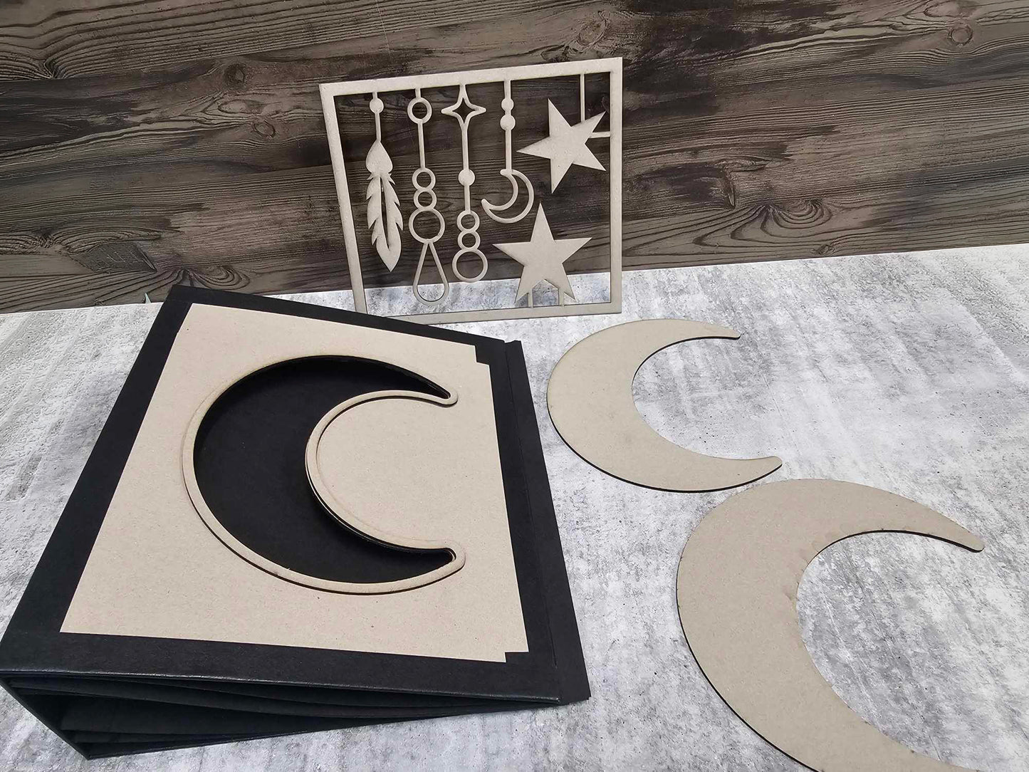 3Quarter Designs - Moon Box Chipboard Album