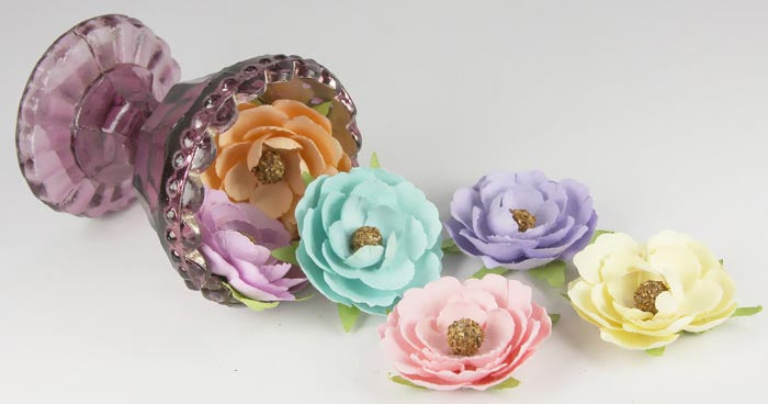 Prima Marketing -  Vivian Anastasia paper flowers (6/pack)