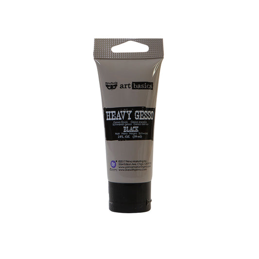 Prima Marketing - Heavy Gesso Black – 2oz Tube