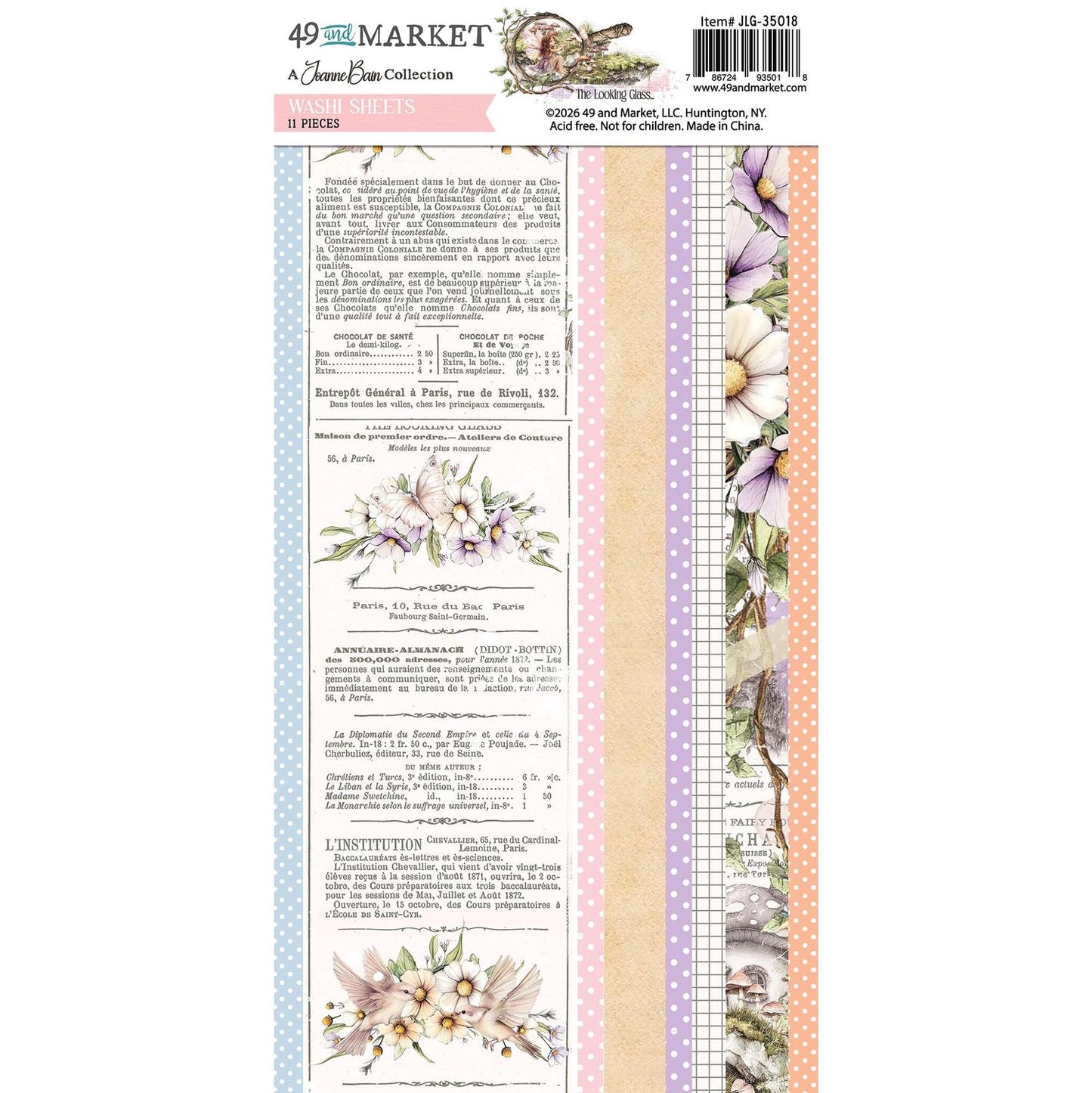 49 And Market - The Looking Glass - Washi Tape Sheet