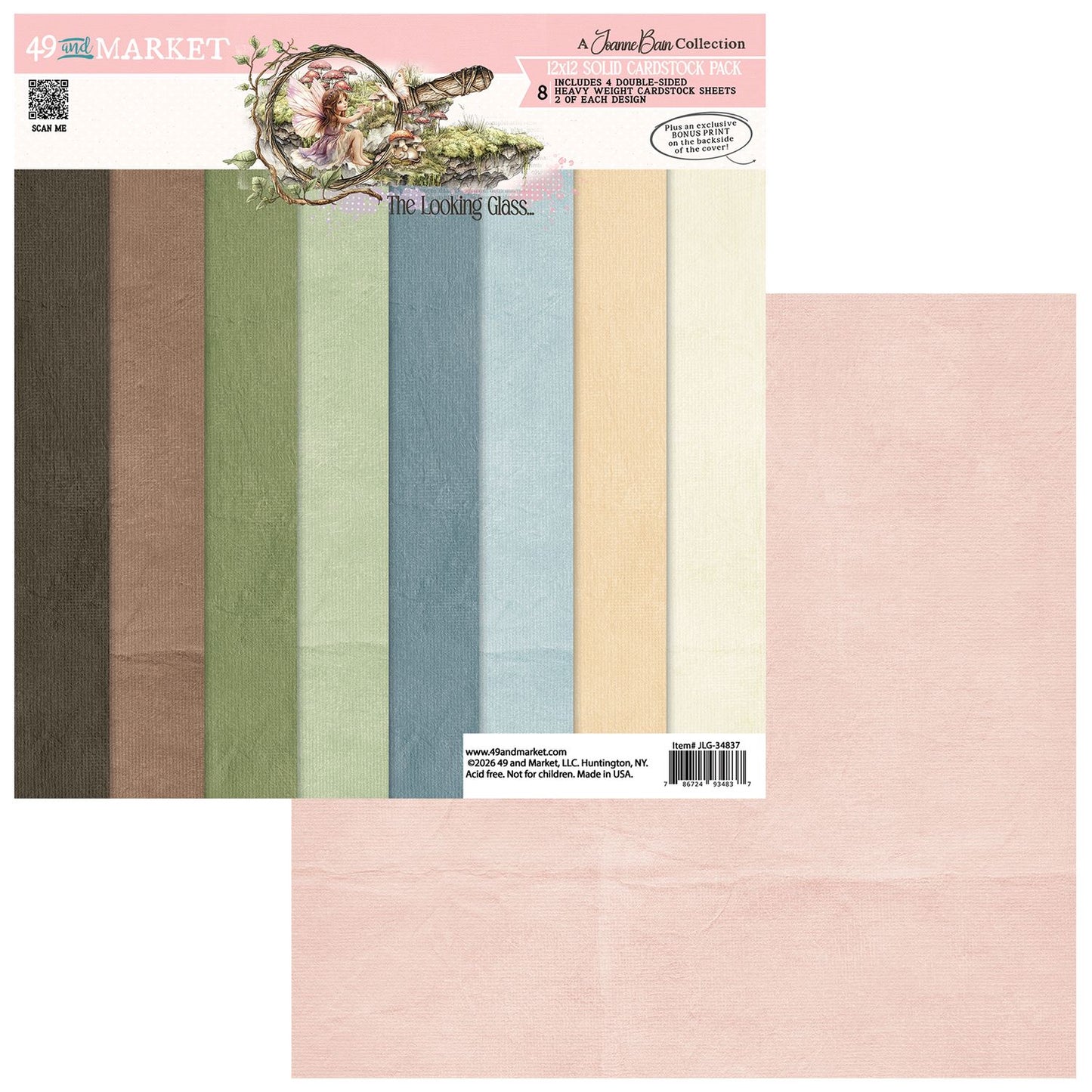 49 and Market - The Looking Glass - 12 x12 Solids Collection Pack